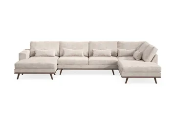 Copenhagen 5-sits Högervänd U-formad Large Soffa med Divan och Schäslong i Chenille