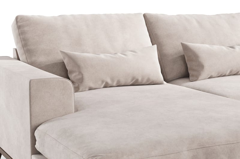 Copenhagen 5-sits Högervänd U-formad Large Soffa med Divan och Schäslong i Sammet - Beige - Möbler - Vardagsrum - Soffor - Sammetssoffor