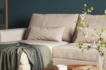 Copenhagen 5-sits Högervänd U-formad Large Soffa med Divan och Schäslong i Sammet - Beige - Möbler - Vardagsrum - Soffor - Sammetssoffor