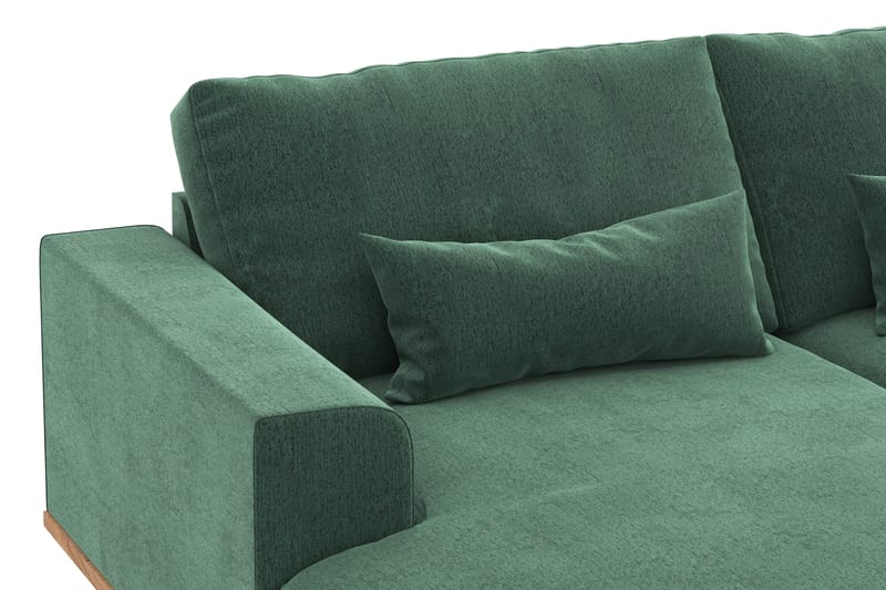 Copenhagen 5-sits Högervänd U-formad Soffa med Divan och Schäslong i Sammet - Mörkgrön - Möbler - Vardagsrum - Soffor - Sammetssoffor