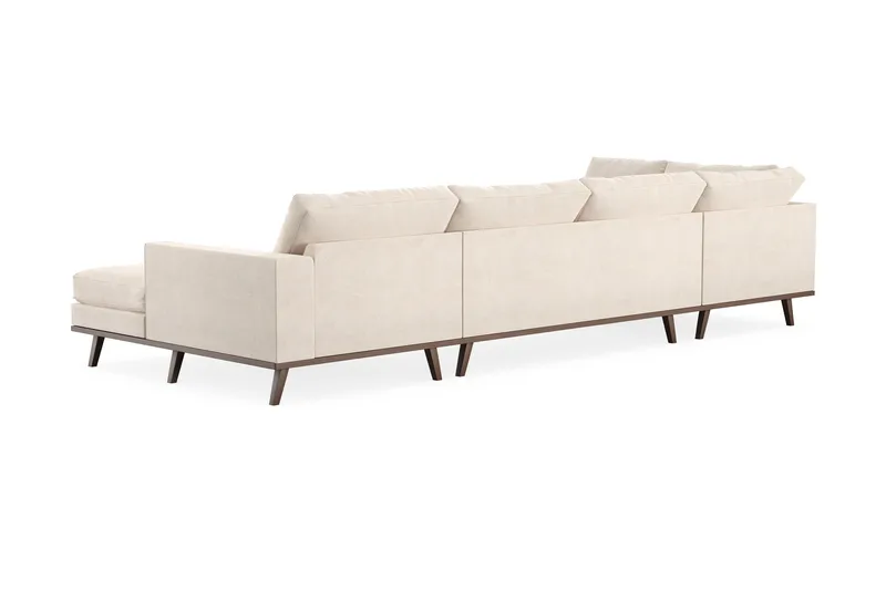 Copenhagen 5-sits Vänstervänd U-formad Large Soffa med Divan och Schäslong i Chenille - Beige - Möbler - Vardagsrum - Soffor - U-soffor