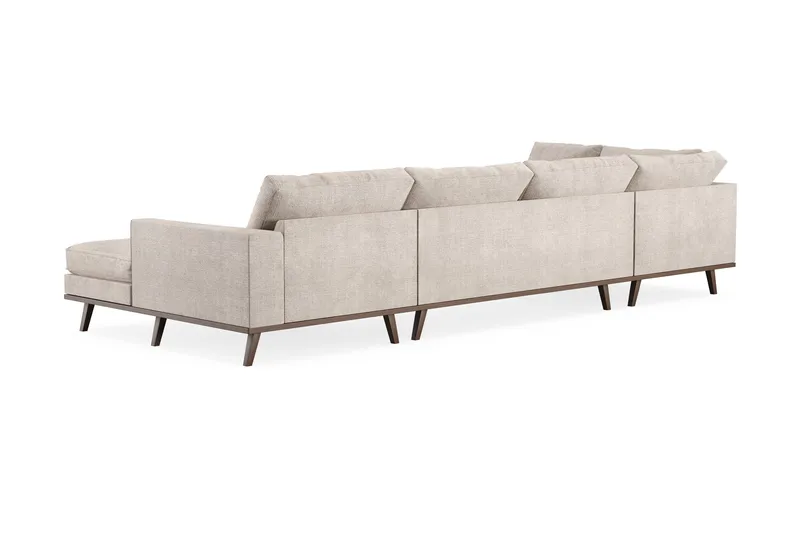 Copenhagen 5-sits Vänstervänd U-formad Large Soffa med Divan och Schäslong i Chenille - Grå / Beige - Möbler - Vardagsrum - Soffor - U-soffor