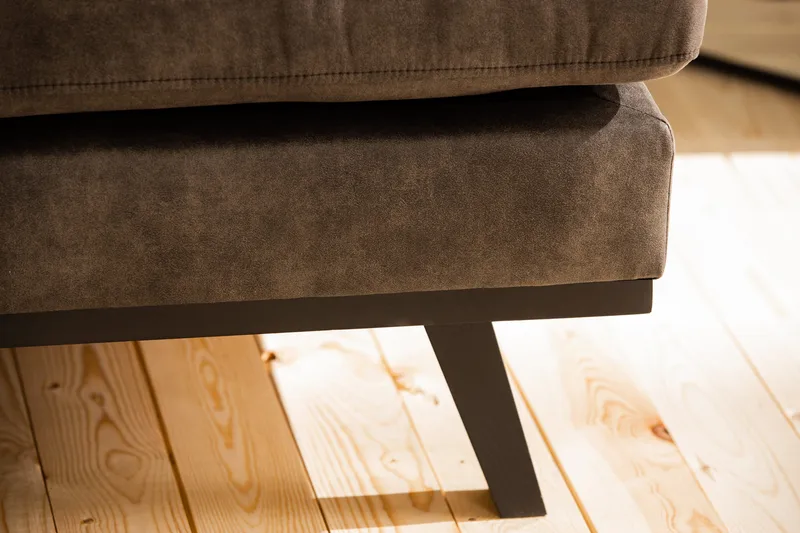 Copenhagen 5-sits Vänstervänd U-formad Soffa med Divan och Schäslong i Konstläder - Mörkgrå - Möbler - Vardagsrum - Soffor - U-soffor