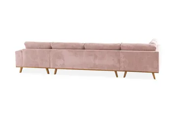Copenhagen 5-sits Vänstervänd U-formad Soffa med Divan och Schäslong i Manchester - Rosa - Möbler - Vardagsrum - Soffor - U-soffor