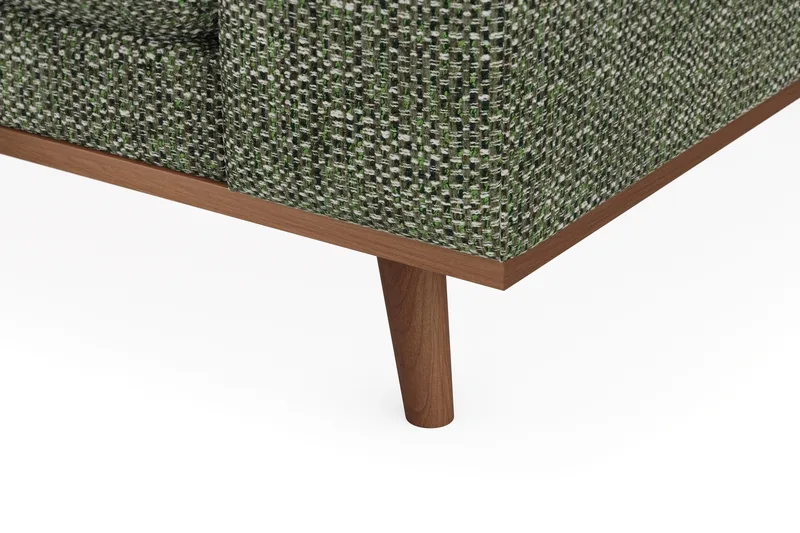 Copenhagen Premium 4-sits Vänstervänd L-formad Djup Schäslongsoffa i Chenille - Grön - Möbler - Vardagsrum - Soffor - Divansoffa & schäslong