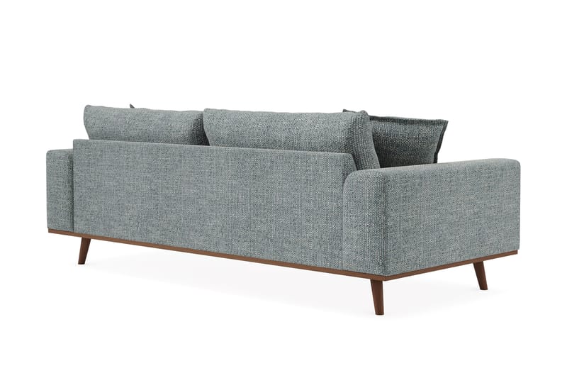 Copenhagen Premium Djup 3-sits Soffa i Chenille - Grå/Blå - Möbler - Vardagsrum - Soffor - 3-sits soffor