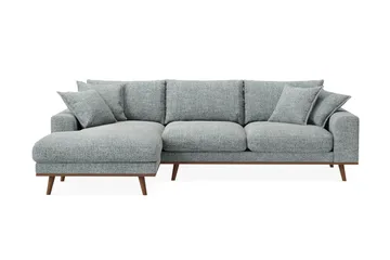 Copenhagen Premium 4-sits Vänstervänd L-formad Djup Divansoffa i Chenille