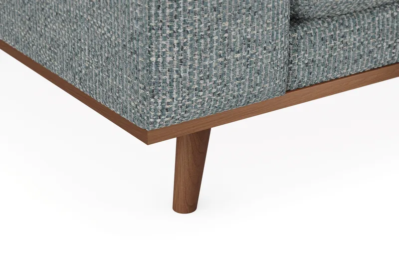 Copenhagen Premium 4-sits Högervänd L-formad Djup Schäslongsoffa i Chenille - Grå/Blå - Möbler - Vardagsrum - Soffor - Divansoffa & schäslong