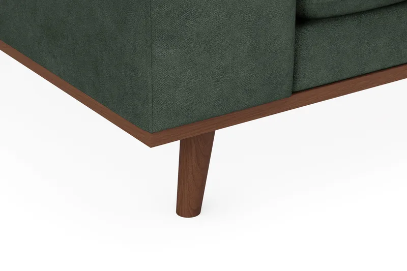 Copenhagen Premium Djup 3-sits Soffa i Chenille - Grön - Möbler - Vardagsrum - Soffor - 3-sits soffor