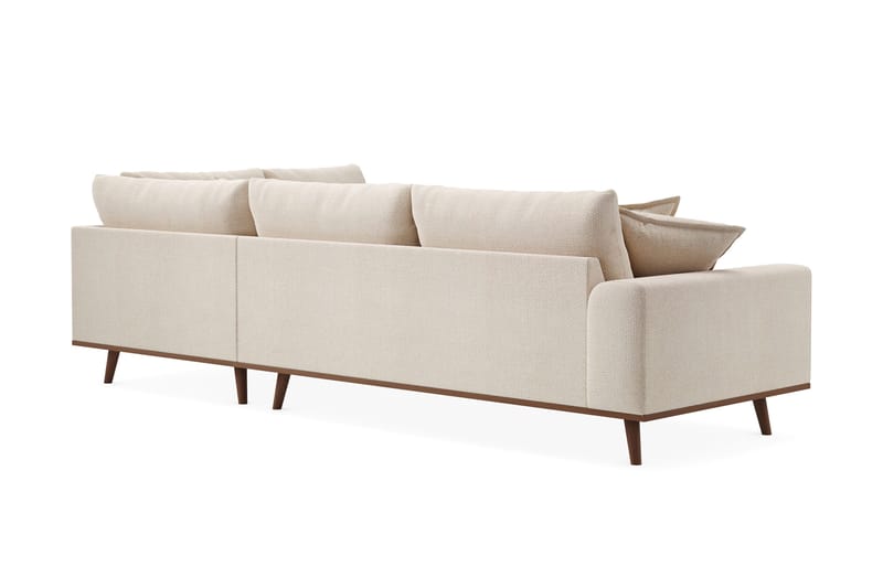 Copenhagen Premium 4-sits Högervänd L-formad Djup Schäslongsoffa i Chenille - Ljusbeige - Möbler - Vardagsrum - Soffor - Divansoffa & schäslong