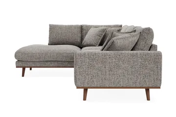 Copenhagen Premium 4-sits Vänstervänd L-formad Djup Schäslongsoffa i Chenille - Grå - Möbler - Vardagsrum - Soffor - Divansoffa & schäslong
