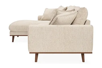 Copenhagen Premium 4-sits Vänstervänd L-formad Djup Divansoffa i Chenille - Beige - Möbler - Vardagsrum - Soffor - Divansoffa & schäslong