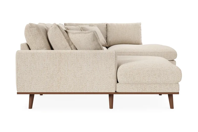 Copenhagen Premium 5-sits Högervänd U-formad Djup Soffa med Divan och Schäslong i Chenille - Beige - Möbler - Vardagsrum - Soffor - U-soffor