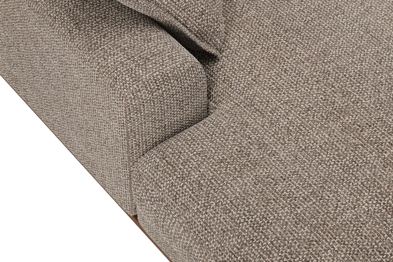 Copenhagen Premium 5-sits Högervänd U-formad Djup Soffa med Divan och Schäslong i Chenille - Brun - Möbler - Vardagsrum - Soffor - U-soffor