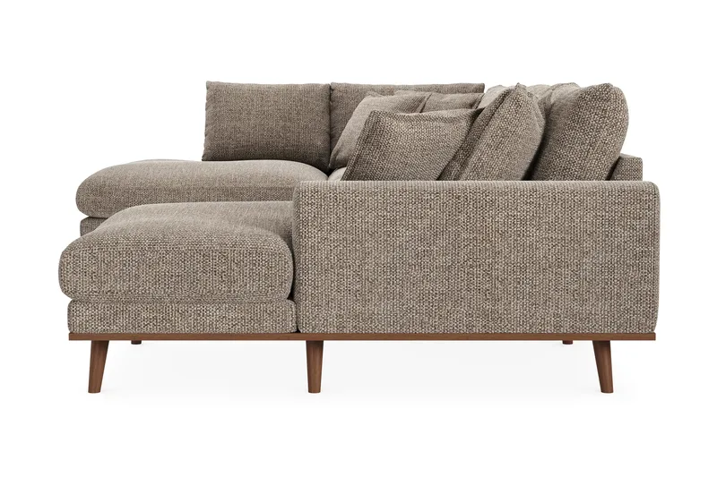 Copenhagen Premium 5-sits Vänstervänd U-formad Djup Soffa med Divan och Schäslong i Chenille - Brun - Möbler - Vardagsrum - Soffor - U-soffor