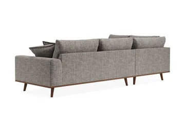 Copenhagen Premium 4-sits Vänstervänd L-formad Djup Schäslongsoffa i Chenille - Grå - Möbler - Vardagsrum - Soffor - Divansoffa & schäslong
