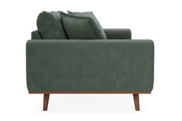 Copenhagen Premium Djup 3-sits Soffa i Chenille - Grön - Möbler - Vardagsrum - Soffor - 3-sits soffor