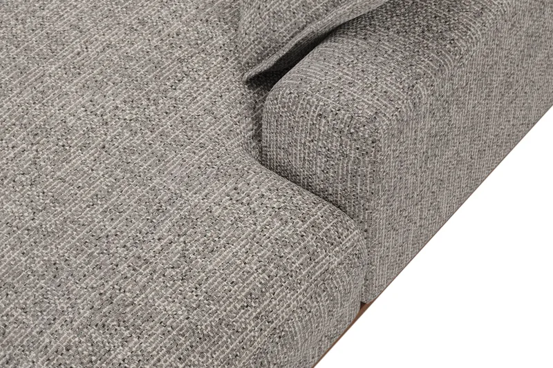 Copenhagen Premium 5-sits Vänstervänd U-formad Djup Soffa med Divan och Schäslong i Chenille - Grå - Möbler - Vardagsrum - Soffor - U-soffor