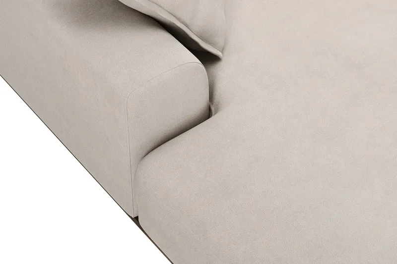 Copenhagen Premium 5-sits Högervänd U-formad Djup Soffa med Divan och Schäslong i Tyg - Beige - Möbler - Vardagsrum - Soffor - U-soffor