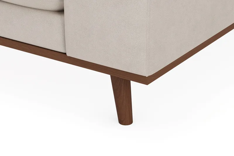 Copenhagen Premium 5-sits Vänstervänd U-formad Djup Soffa med Divan och Schäslong i Tyg - Beige - Möbler - Vardagsrum - Soffor - U-soffor