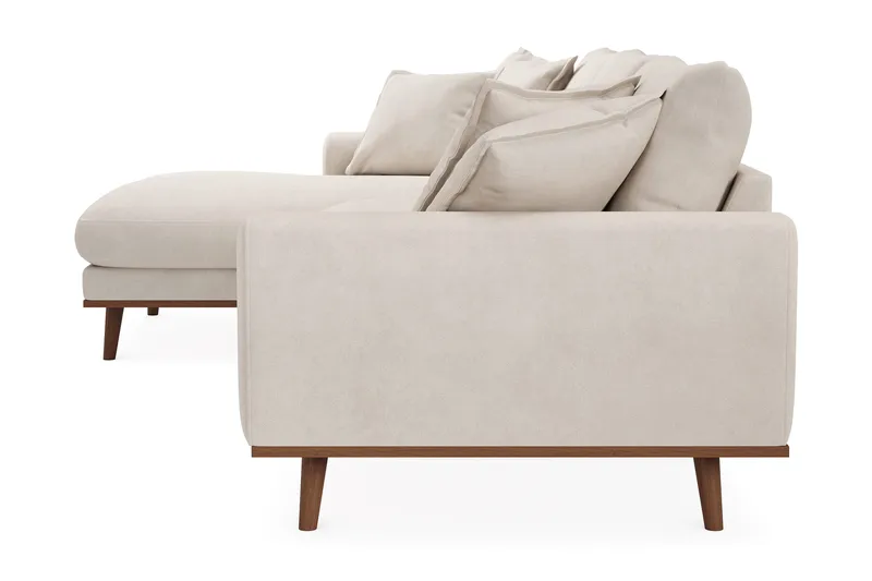 Copenhagen Premium 4-sits Vänstervänd L-formad Djup Divansoffa i Tyg - Beige - Möbler - Vardagsrum - Soffor - Divansoffa & schäslong