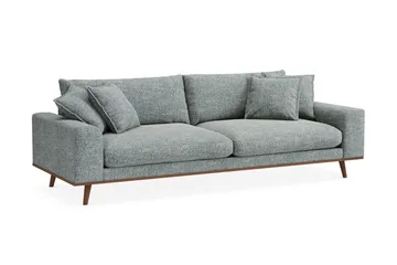 Copenhagen Premium Djup 4-sits Soffa i Chenille - Grå/Blå - Möbler - Vardagsrum - Soffor - 4-sits soffor