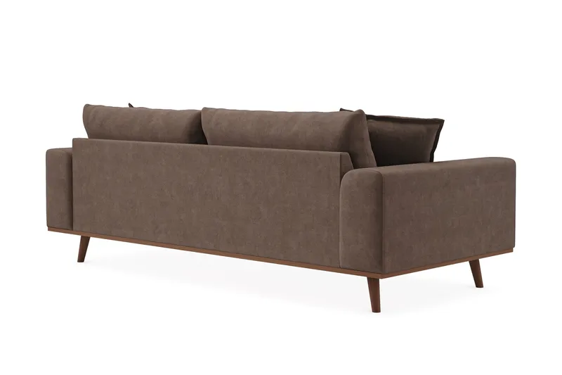 Copenhagen Premium Djup 3-sits Soffa i Chenille - Mörkbrun - Möbler - Vardagsrum - Soffor - 3-sits soffor