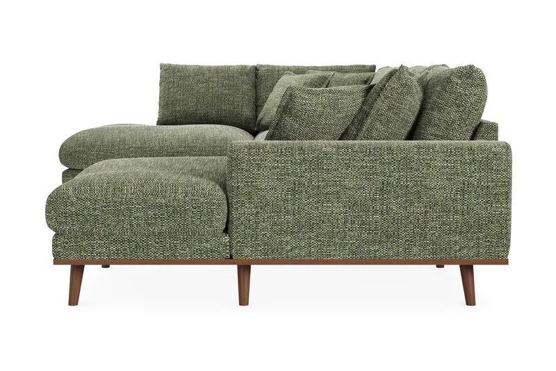 Copenhagen Premium 5-sits Vänstervänd U-formad Djup Soffa med Divan och Schäslong i Chenille - Grön - Möbler - Vardagsrum - Soffor - U-soffor