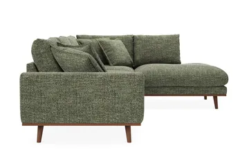 Copenhagen Premium 4-sits Högervänd L-formad Djup Schäslongsoffa i Chenille - Grön - Möbler - Vardagsrum - Soffor - Divansoffa & schäslong