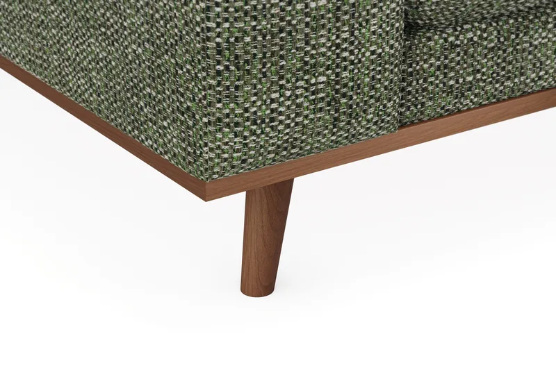 Copenhagen Premium 4-sits Högervänd L-formad Djup Divansoffa i Chenille - Grön - Möbler - Vardagsrum - Soffor - Divansoffa & schäslong