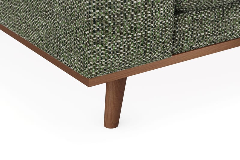 Copenhagen Premium 4-sits Högervänd L-formad Djup Divansoffa i Chenille - Grön - Möbler - Vardagsrum - Soffor - Divansoffa & schäslong