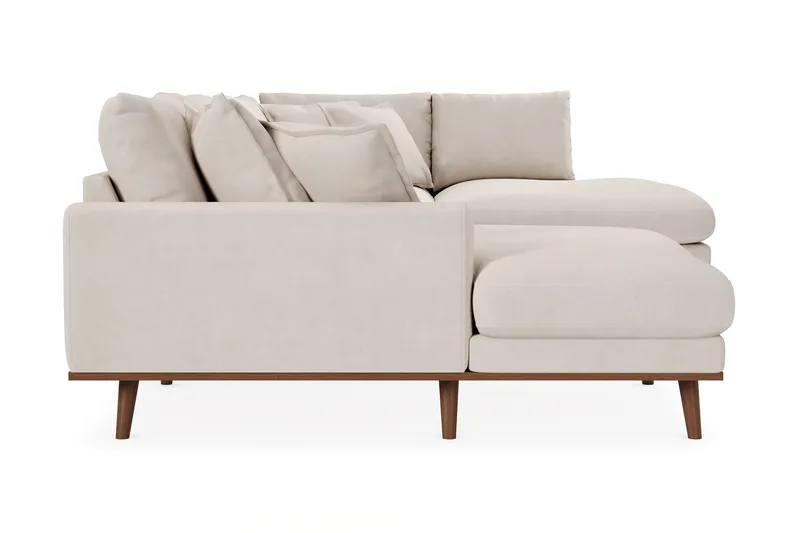 Copenhagen Premium 5-sits Högervänd U-formad Djup Soffa med Divan och Schäslong i Tyg - Beige - Möbler - Vardagsrum - Soffor - U-soffor