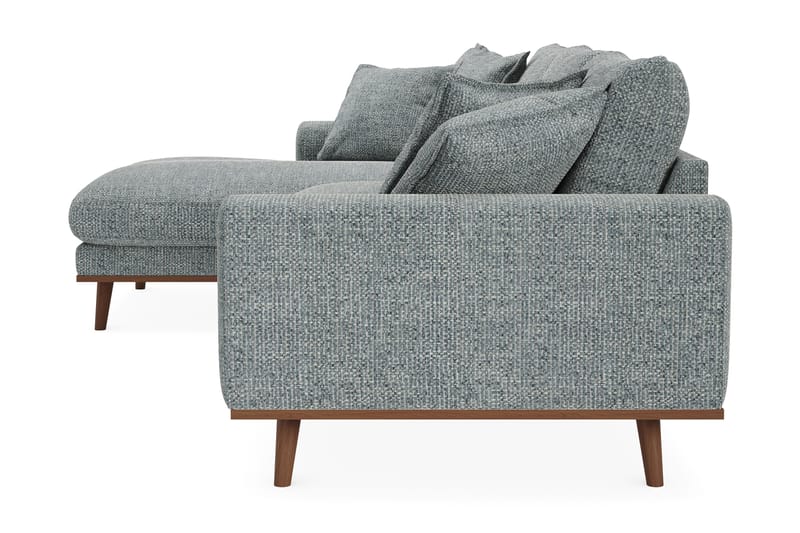 Copenhagen Premium 4-sits Vänstervänd L-formad Djup Divansoffa i Chenille - Grå/Blå - Möbler - Vardagsrum - Soffor - Divansoffa & schäslong