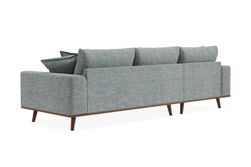 Copenhagen Premium 4-sits Vänstervänd L-formad Djup Divansoffa i Chenille - Grå/Blå - Möbler - Vardagsrum - Soffor - Divansoffa & schäslong