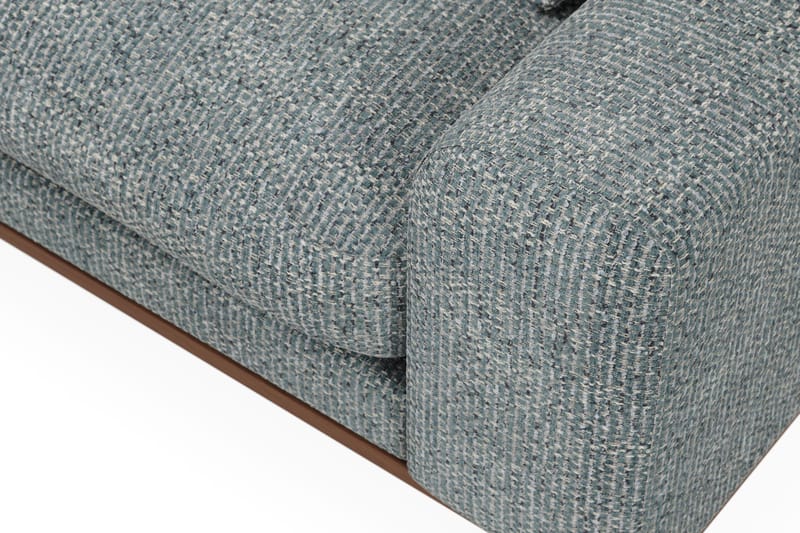 Copenhagen Premium 4-sits Vänstervänd L-formad Djup Schäslongsoffa i Chenille - Grå/Blå - Möbler - Vardagsrum - Soffor - Divansoffa & schäslong