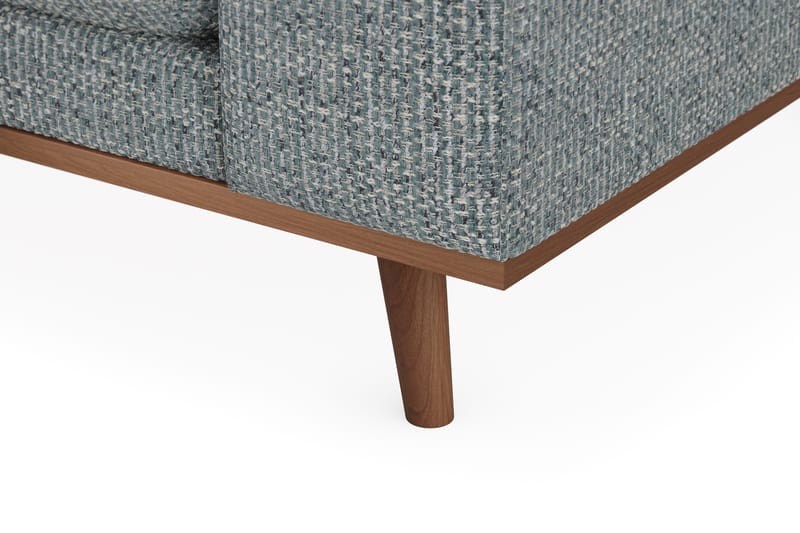 Copenhagen Premium 4-sits Vänstervänd L-formad Djup Divansoffa i Chenille - Grå/Blå - Möbler - Vardagsrum - Soffor - Divansoffa & schäslong