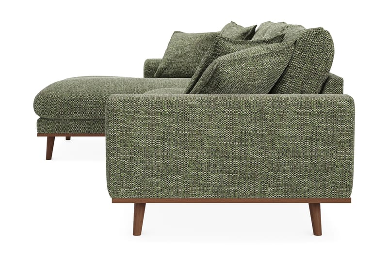 Copenhagen Premium 4-sits Vänstervänd L-formad Djup Divansoffa i Chenille - Grön - Möbler - Vardagsrum - Soffor - Divansoffa & schäslong