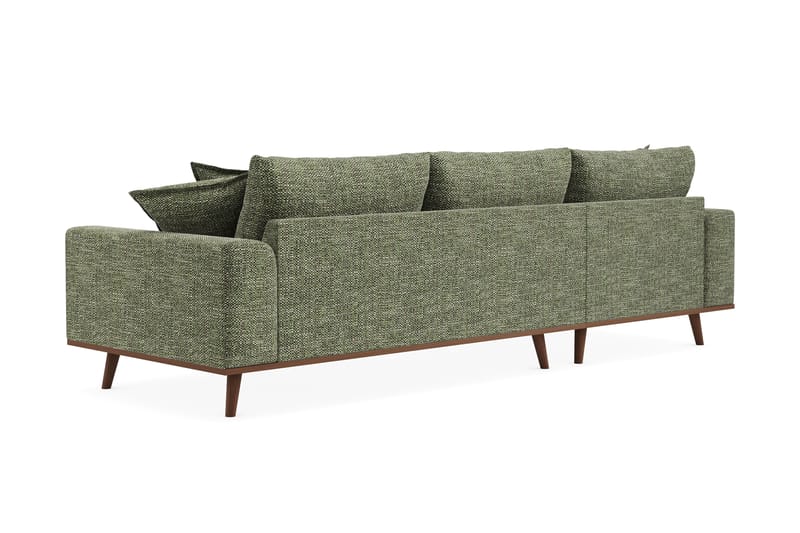 Copenhagen Premium 4-sits Vänstervänd L-formad Djup Divansoffa i Chenille - Grön - Möbler - Vardagsrum - Soffor - Divansoffa & schäslong