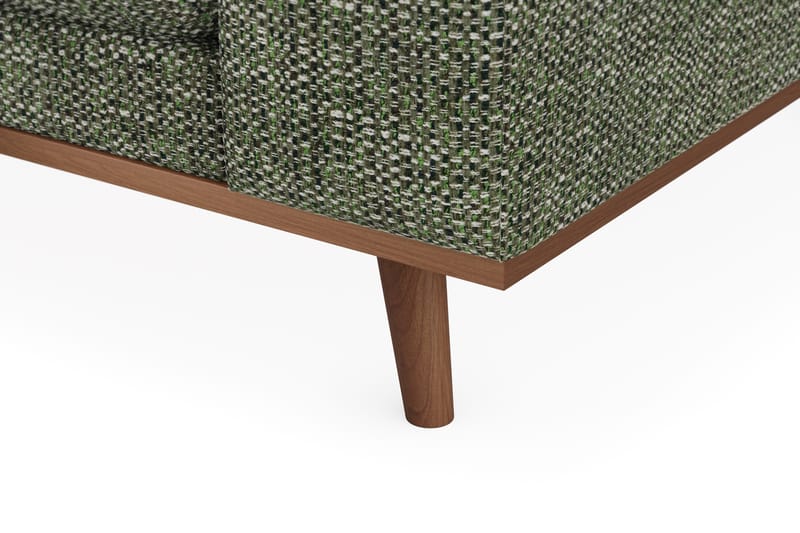 Copenhagen Premium 4-sits Vänstervänd L-formad Djup Schäslongsoffa i Chenille - Grön - Möbler - Vardagsrum - Soffor - Divansoffa & schäslong