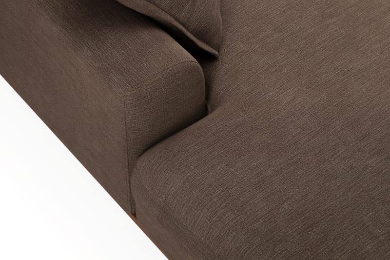 Copenhagen Premium 5-sits Vänstervänd U-formad Djup Soffa med Divan och Schäslong i Tyg - Brun - Möbler - Vardagsrum - Soffor - U-soffor