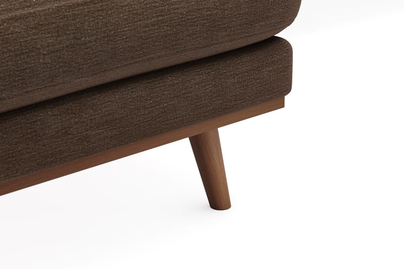 Copenhagen Premium 5-sits Vänstervänd U-formad Djup Soffa med Divan och Schäslong i Tyg - Brun - Möbler - Vardagsrum - Soffor - U-soffor