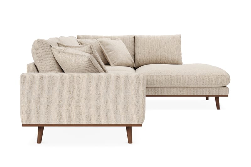 Copenhagen Premium 4-sits Högervänd L-formad Djup Schäslongsoffa i Chenille - Beige - Möbler - Vardagsrum - Soffor - Divansoffa & schäslong
