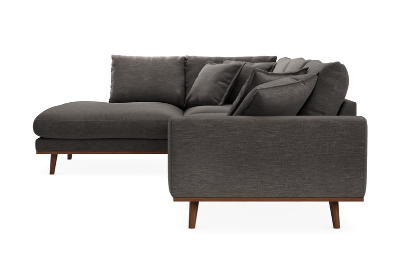 Copenhagen Premium 4-sits Vänstervänd L-formad Djup Schäslongsoffa i Tyg - Mörkgrå - Möbler - Vardagsrum - Soffor - Divansoffa & schäslong