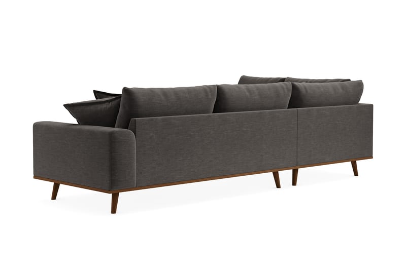 Copenhagen Premium 4-sits Vänstervänd L-formad Djup Schäslongsoffa i Tyg - Mörkgrå - Möbler - Vardagsrum - Soffor - Divansoffa & schäslong