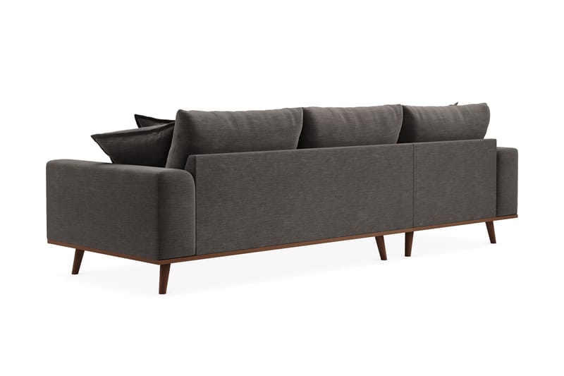 Copenhagen Premium 4-sits Vänstervänd L-formad Djup Divansoffa i Tyg - Mörkgrå - Möbler - Vardagsrum - Soffor - Divansoffa & schäslong