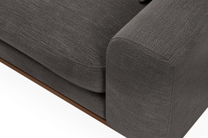 Copenhagen Premium 4-sits Vänstervänd L-formad Djup Schäslongsoffa i Tyg - Mörkgrå - Möbler - Vardagsrum - Soffor - Divansoffa & schäslong