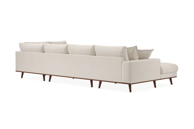 Copenhagen Premium 5-sits Vänstervänd U-formad Djup Soffa med Divan och Schäslong i Tyg - Ljusbeige - Möbler - Vardagsrum - Soffor - U-soffor