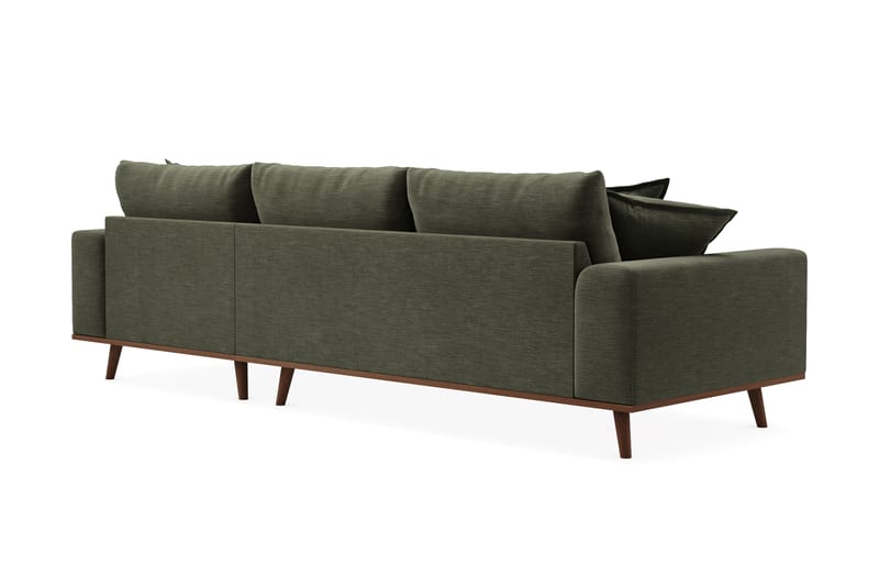 Copenhagen Premium 4-sits Högervänd L-formad Djup Divansoffa i Tyg - Grön - Möbler - Vardagsrum - Soffor - Divansoffa & schäslong