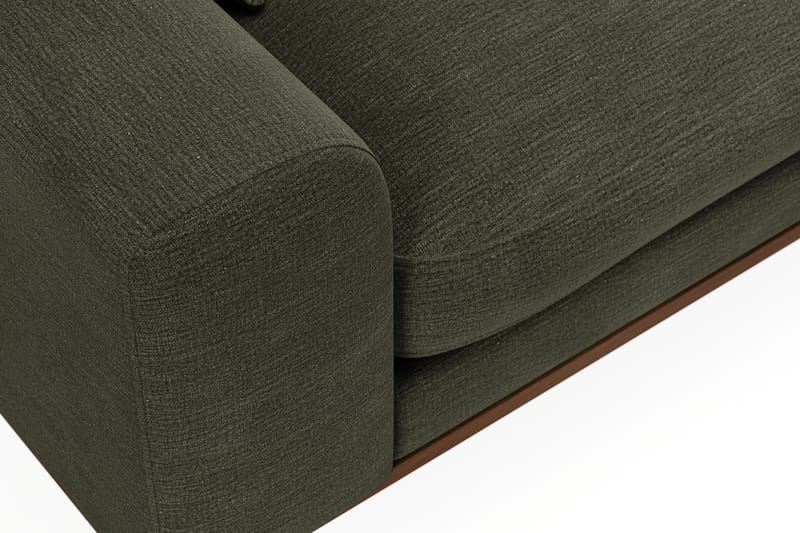 Copenhagen Premium 4-sits Högervänd L-formad Djup Schäslongsoffa i Tyg - Grön - Möbler - Vardagsrum - Soffor - Divansoffa & schäslong