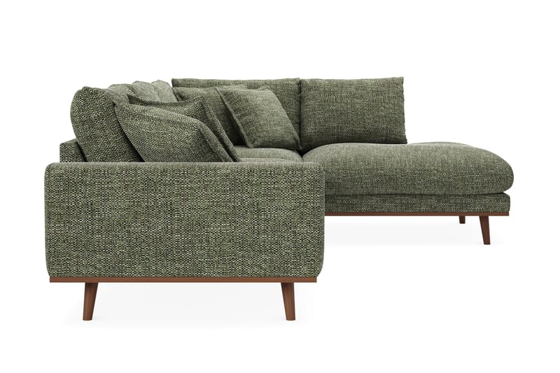 Copenhagen Premium 4-sits Högervänd L-formad Djup Schäslongsoffa i Chenille - Grön - Möbler - Vardagsrum - Soffor - Divansoffa & schäslong
